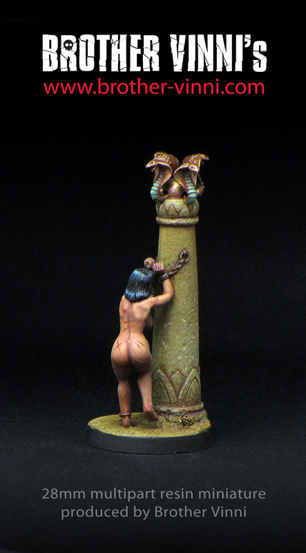 Egyptian style Slave Girl miniature 28 mm, resin