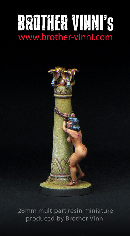 Egyptian style Slave Girl miniature 28 mm, resin