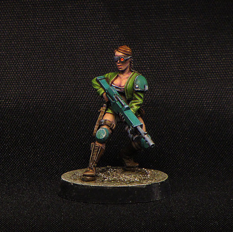 Corporal - Female Soldier (Guard) Military miniature 28 mm by Brother Vinni