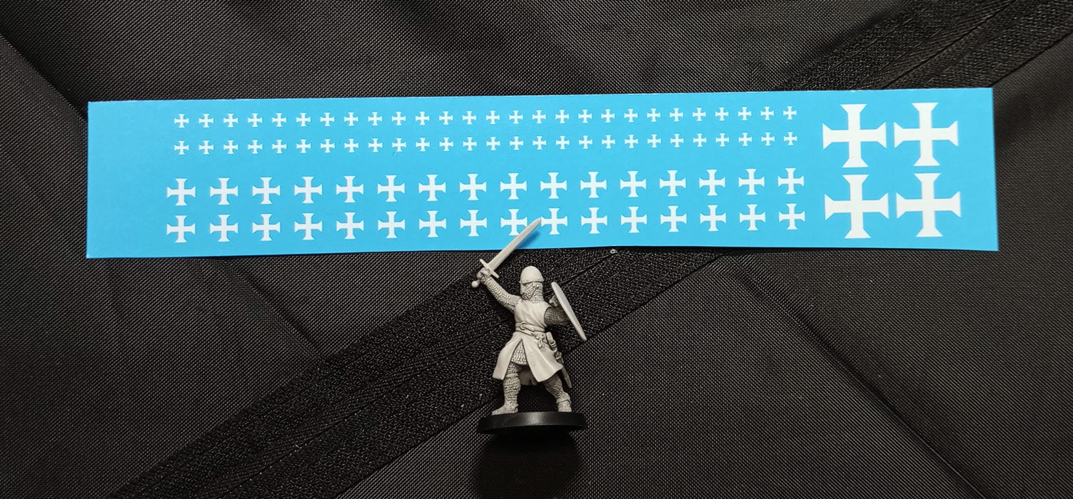 Decal - Teutonic Cross (white)