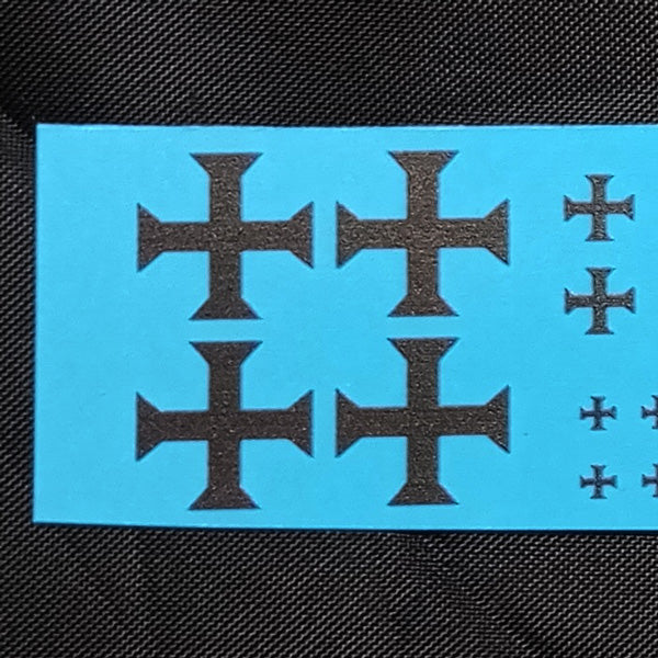 Decal - Teutonic Cross (black)