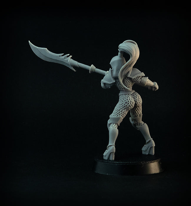 Dungeon Guard miniatures, 28 mm resin female fantasy