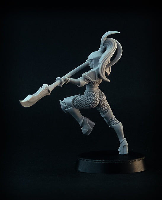 Dungeon Guard miniatures, 28 mm resin female fantasy