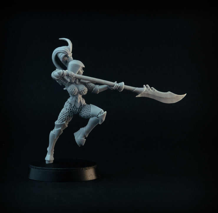 Dungeon Guard miniatures, 28 mm resin female fantasy