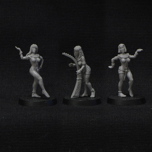 Egyptian Female Dancers miniatures (for wargame and tabletop RPG)