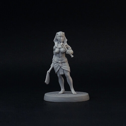 Female Pharaoh Hatshepsut miniature, 28 mm, for wargaming and tabletop RPG