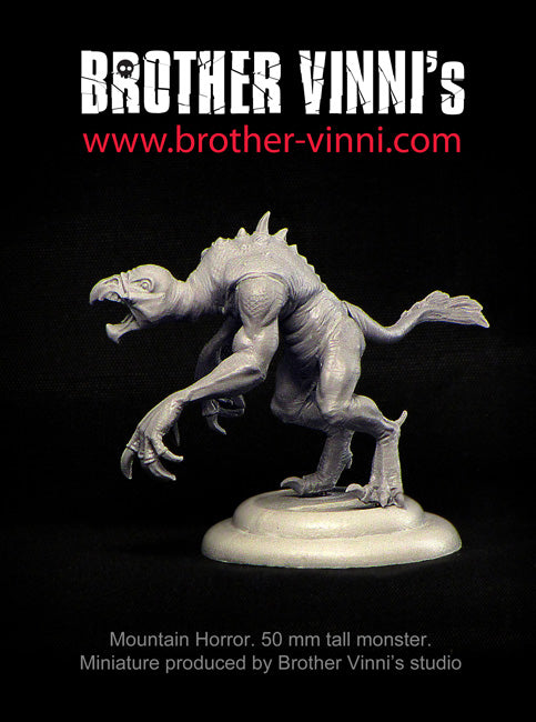 Mountain Horror, monster miniature for wargaming