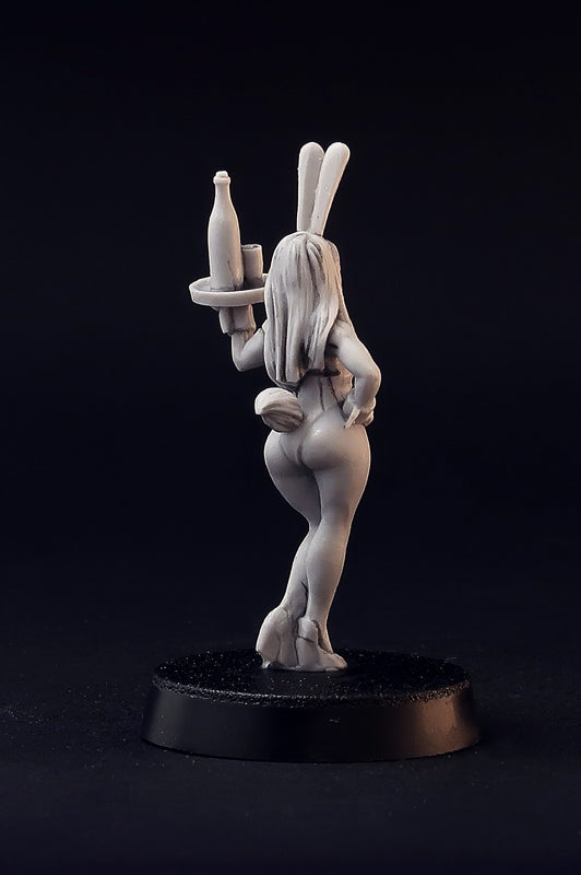 Bunny Girls Waitress miniatures, 28mm resin