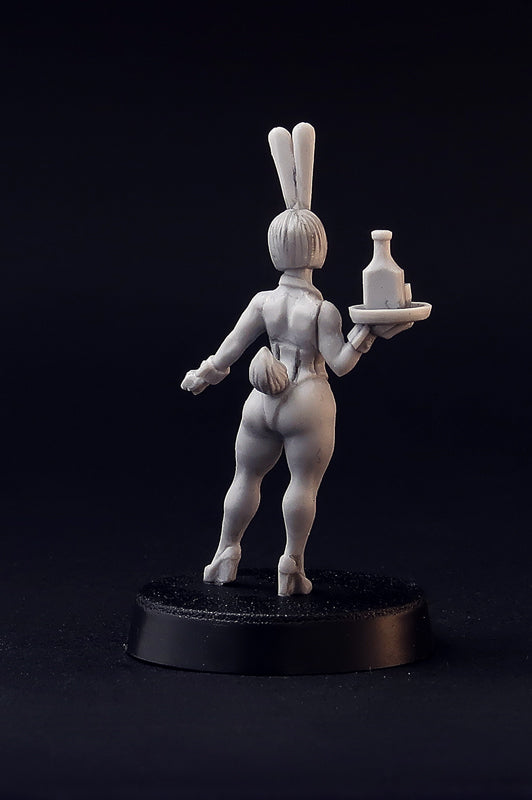 Bunny Girls Waitress miniatures, 28mm resin