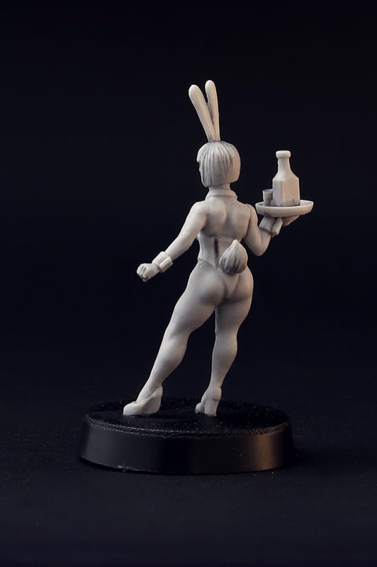 Bunny Girls Waitress miniatures, 28mm resin