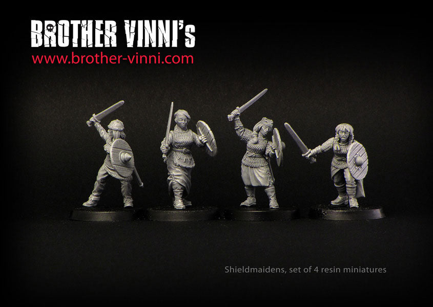 Brother Vinni Female Viking, Miniature, Shield Maiden 28 mm, Resina, Gris, 3,5 x 1,5 x 1,5 Brother Vinni Female Viking, Miniature, Shield Maiden 28 mm, Resina, Gris, 3,5 x 1,5 x 1,5