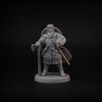 Viking Captain resin miniature, 28mm for wargaming