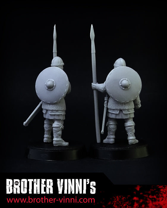 Vikings miniature for SAGA, 28mm resin by Brother Vinni.