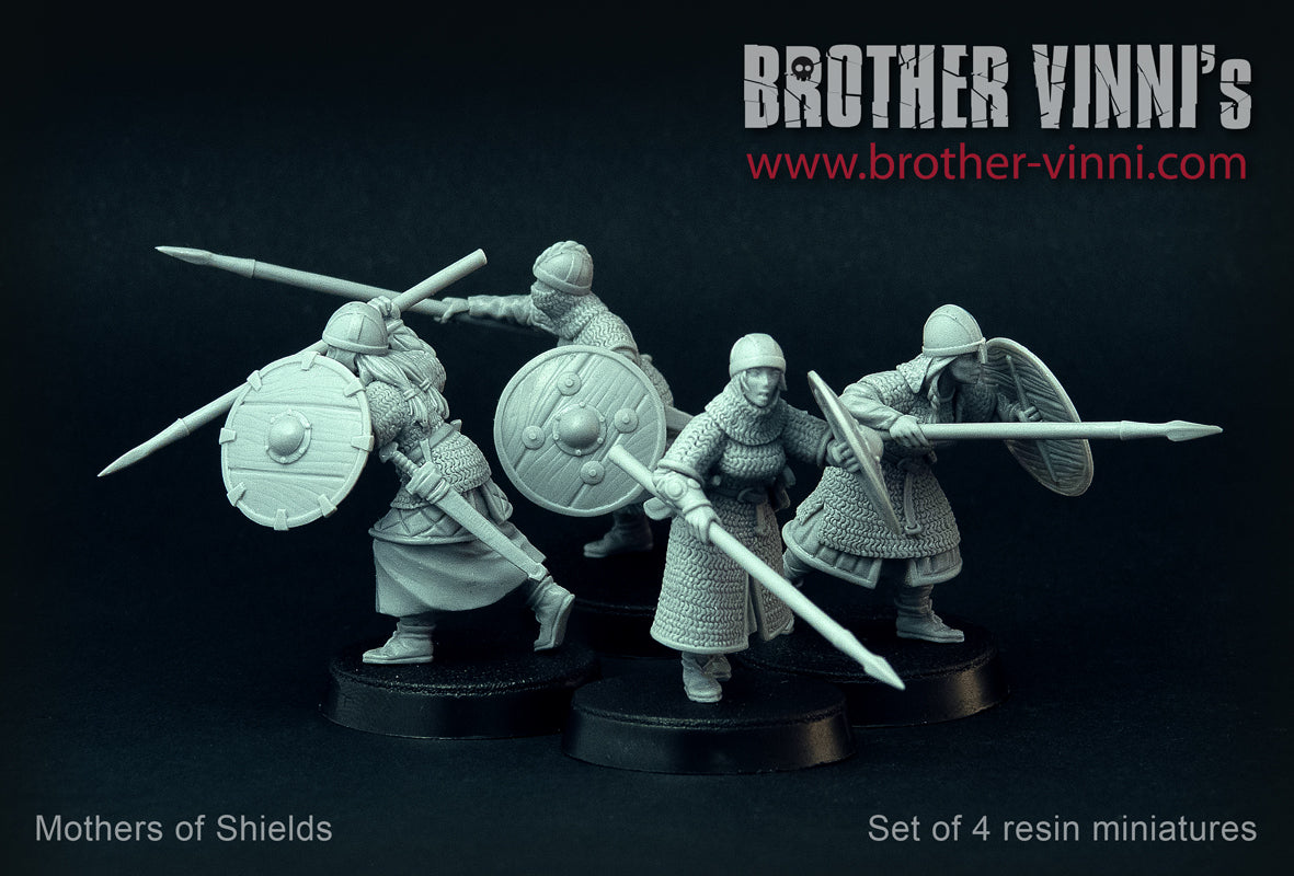 Female Viking Warriors miniatures, Shield Maidens 28mm by Brother Vinn ...