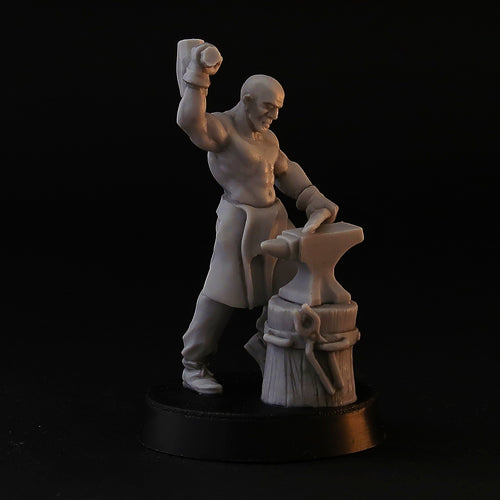 Blacksmith ,28mm fantasy miniature by Brother Vinni