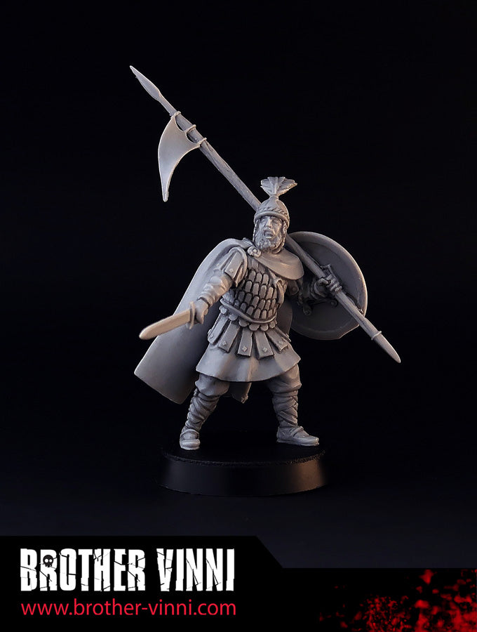 Byzantian Guard captain (Akolouthos) 28mm historical miniature for SAGA