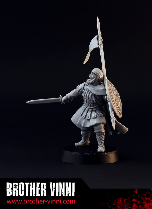 Varangian Guard captain (Akolouthos) miniature for SAGA