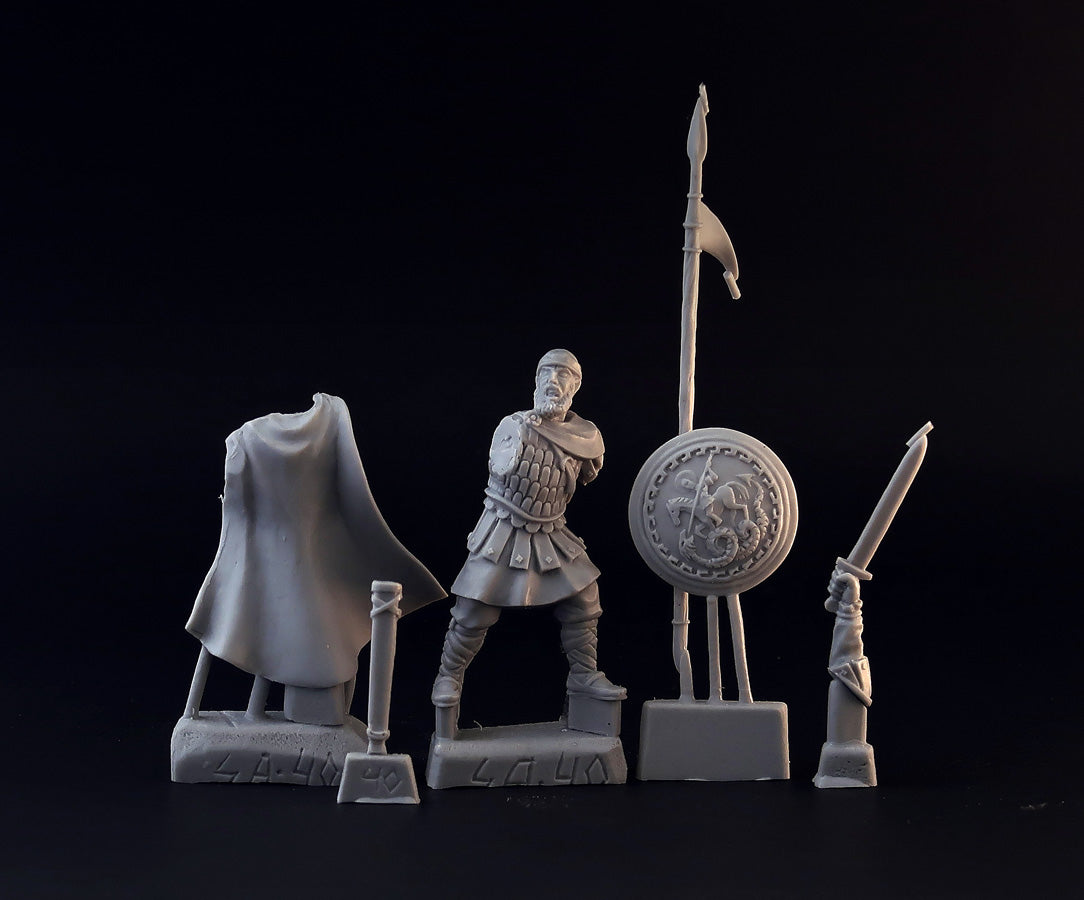 Varangian Guard captain (Akolouthos) miniature for SAGA