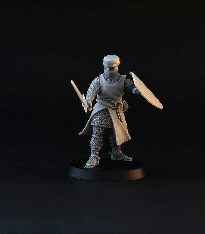 XII century Knights miniature set, for tabletop wargaming, painting and collecting