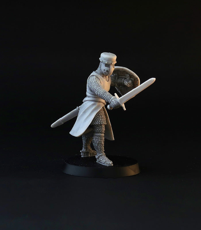 XII century Knights miniature set, for tabletop wargaming, painting and collecting