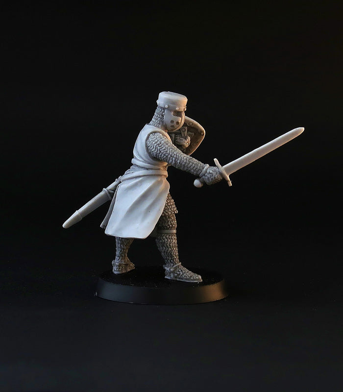 XII century Knights miniature set, for tabletop wargaming, painting and collecting