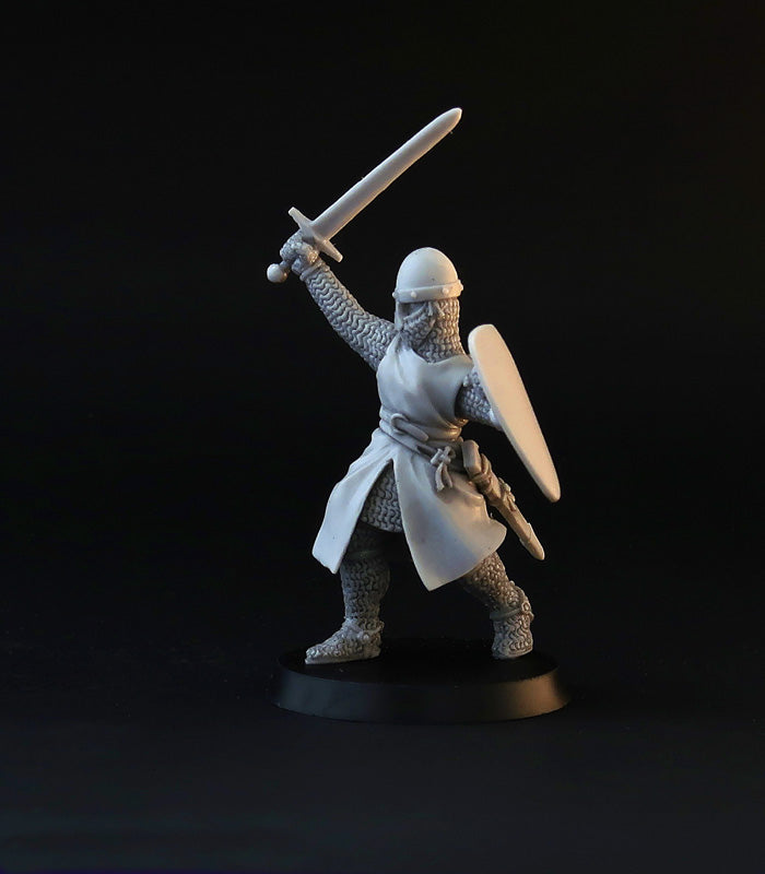 XII century Knights miniature set, for tabletop wargaming, painting and collecting