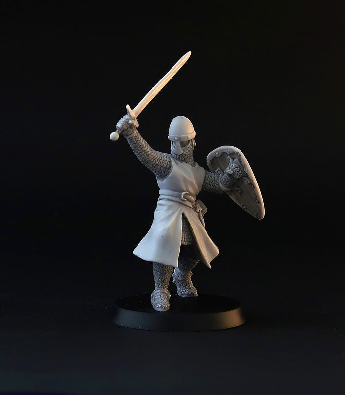 XII century Knights miniature set, for tabletop wargaming, painting and collecting