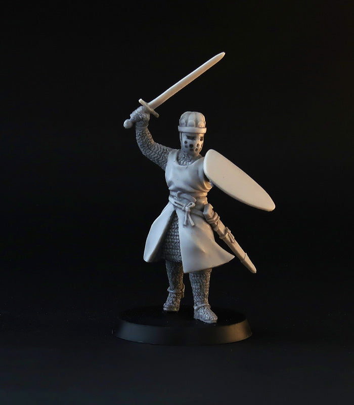 XII century Knights miniature set, for tabletop wargaming, painting and collecting