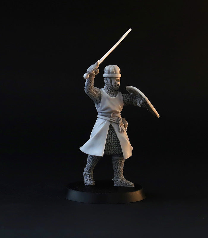 XII century Knights miniature set, for tabletop wargaming, painting and collecting