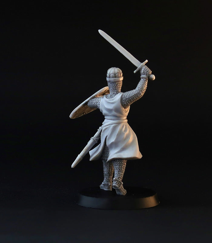 XII century Knights miniature set, for tabletop wargaming, painting and collecting