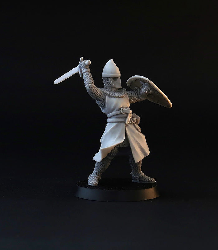 XII century Knights miniature set, for tabletop wargaming, painting and collecting