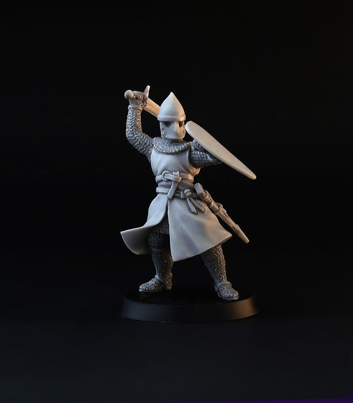 XII century Knights miniature set, for tabletop wargaming, painting and collecting