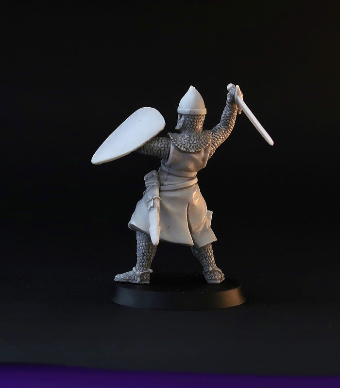 XII century Knights miniature set, for tabletop wargaming, painting and collecting