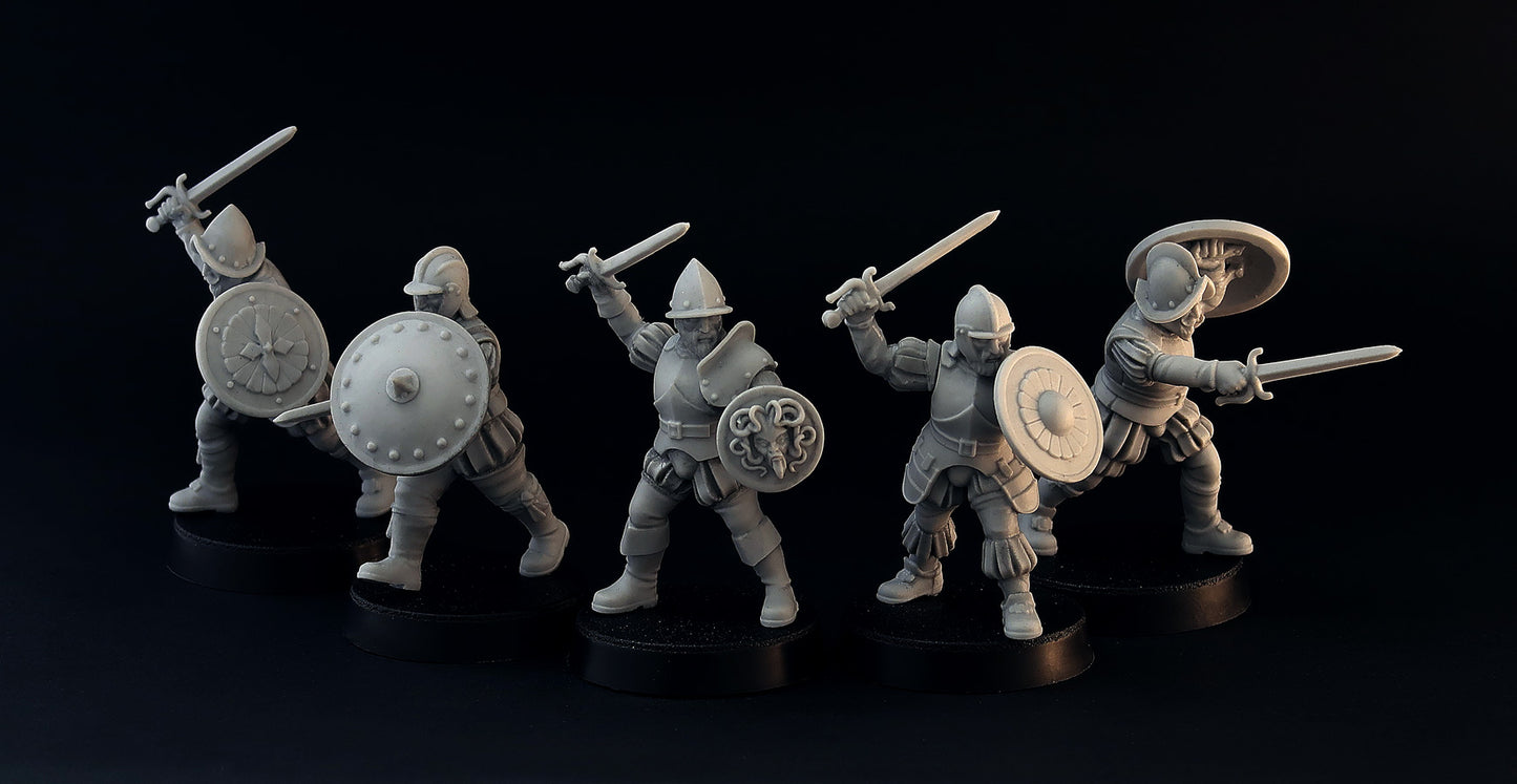 Rodeleros, wargame resin miniatures by Brother Vinni