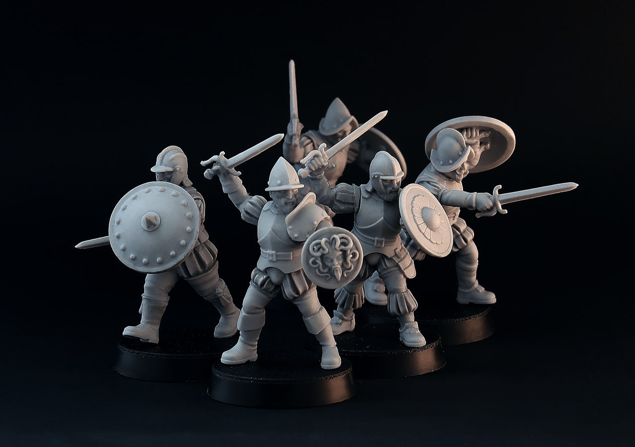 Rodeleros, wargame resin miniatures by Brother Vinni