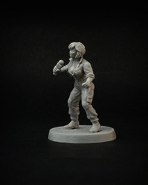 May O’Reilly, female reporter miniature