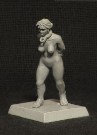 Slave Girl walking, 28 mm miniature for wargames by Brother Vinni