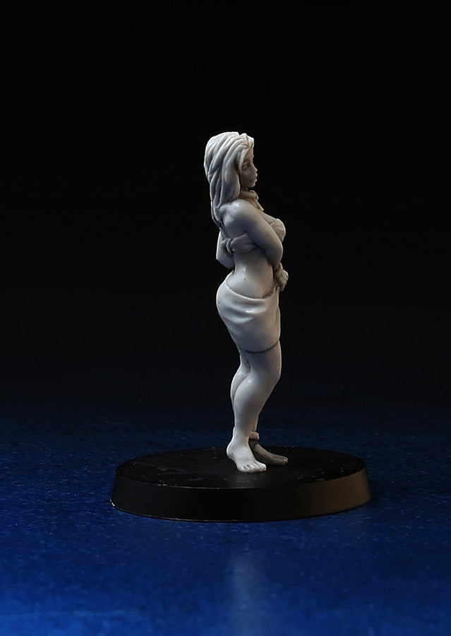 Slave Girl in chains, miniature 28mm for tabletop wargaming and painting