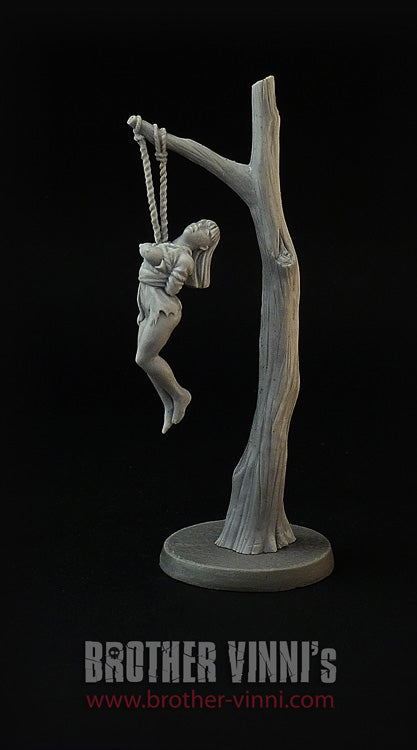 Slave Girl #21 (bound woman 28 mm female resin miniature)