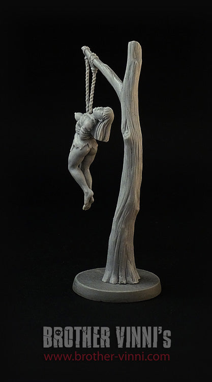 Slave Girl #21 (bound woman 28 mm female resin miniature)