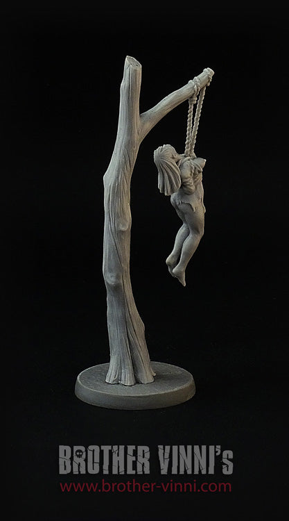 Slave Girl #21 (bound woman 28 mm female resin miniature)