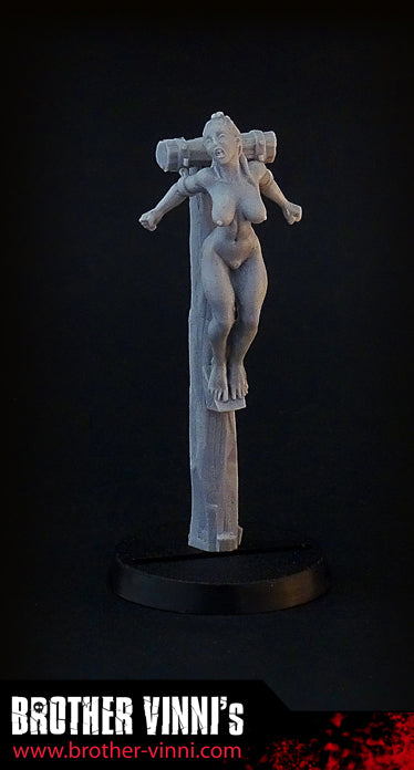 Female Heretic (Slave Girl) - 28mm Scale Resin Miniature by Brother Vinni