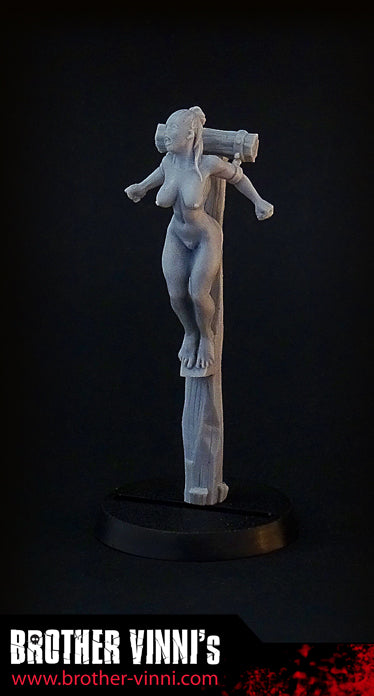 Female Heretic (Slave Girl) - 28mm Scale Resin Miniature by Brother Vinni