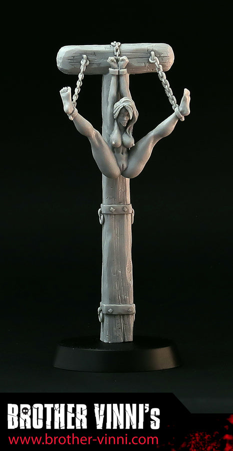 Naked Woman in bondage resin miniature, sculpture #26n