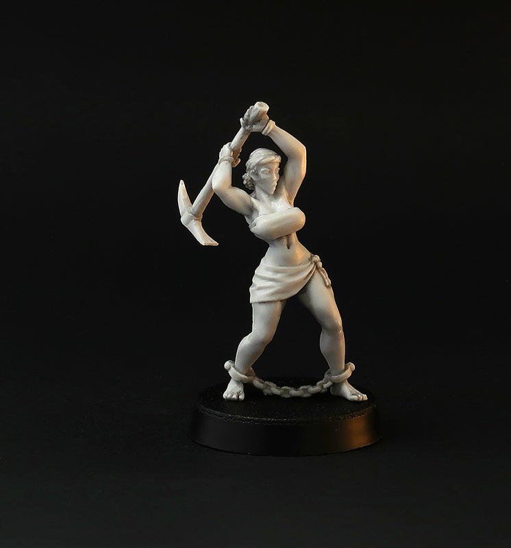 Working Slave Girls miniature set, 28mm for tabletop wargaming and painting
