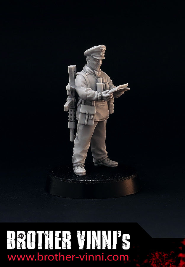 World War 2 German Officer wargame miniature, 28mm