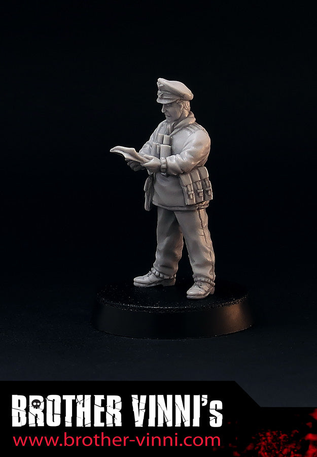 World War 2 German Officer wargame miniature, 28mm