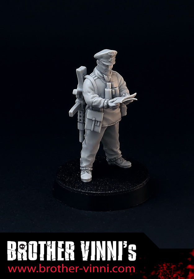 World War 2 German Officer wargame miniature, 28mm