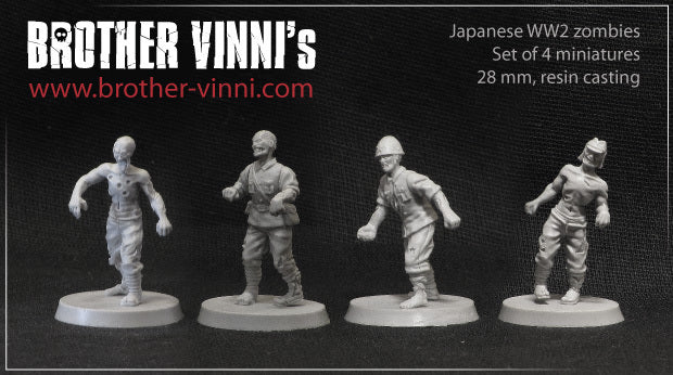 WWII Japanese Zombies miniature